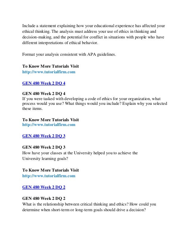 gen 480 Tutorialrank is a online tutorial store we provides gen 480 week 3 individual assignment critical thinking case study (uop course. gen 480 Tutorialrank is a online tutorial store we provides gen 480 week 3 individual assignment critical thinking case study (uop course.