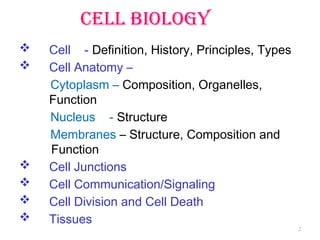 Cell Biology Cell Biology Cell Biology Cell Biology | PPTX