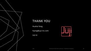 THANK YOU
Huahai Yang
hyang@juji-inc.com
Juji.io
2023 Generative AI: Past, Present, and Future – A Practitioner's Perspective 48
 