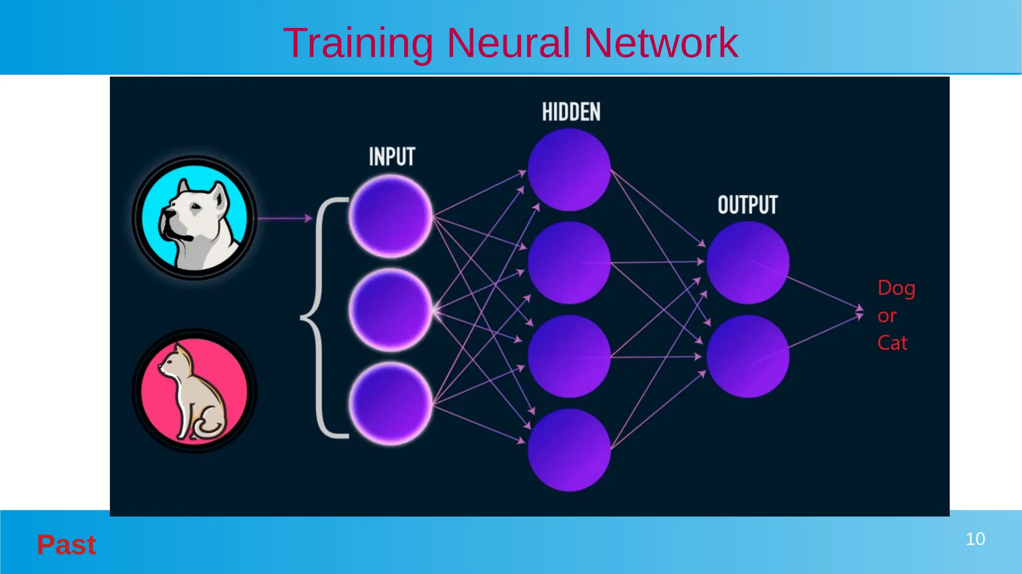 Past 10
Training Neural Network
 