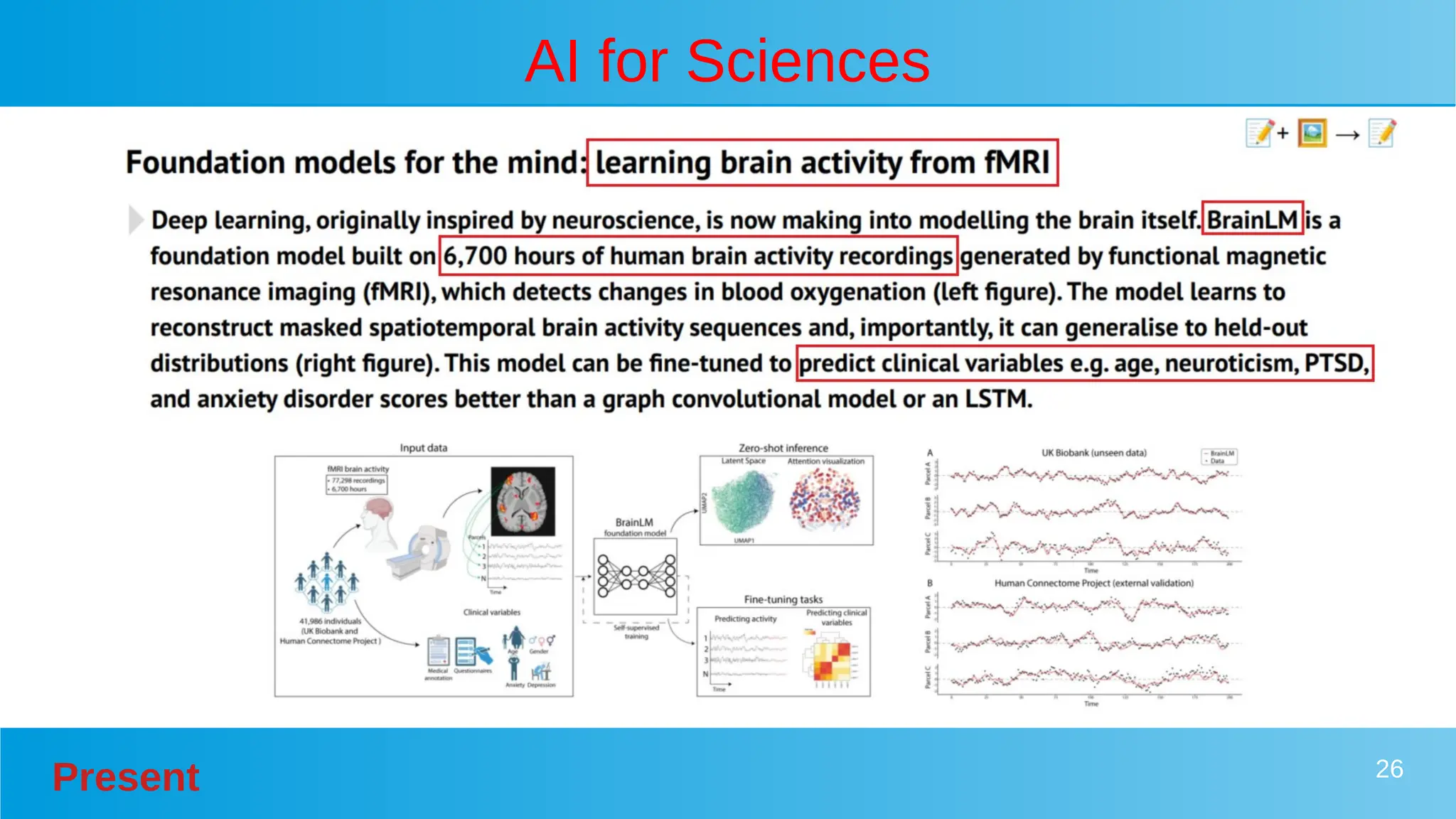 Present 26
AI for Sciences
 