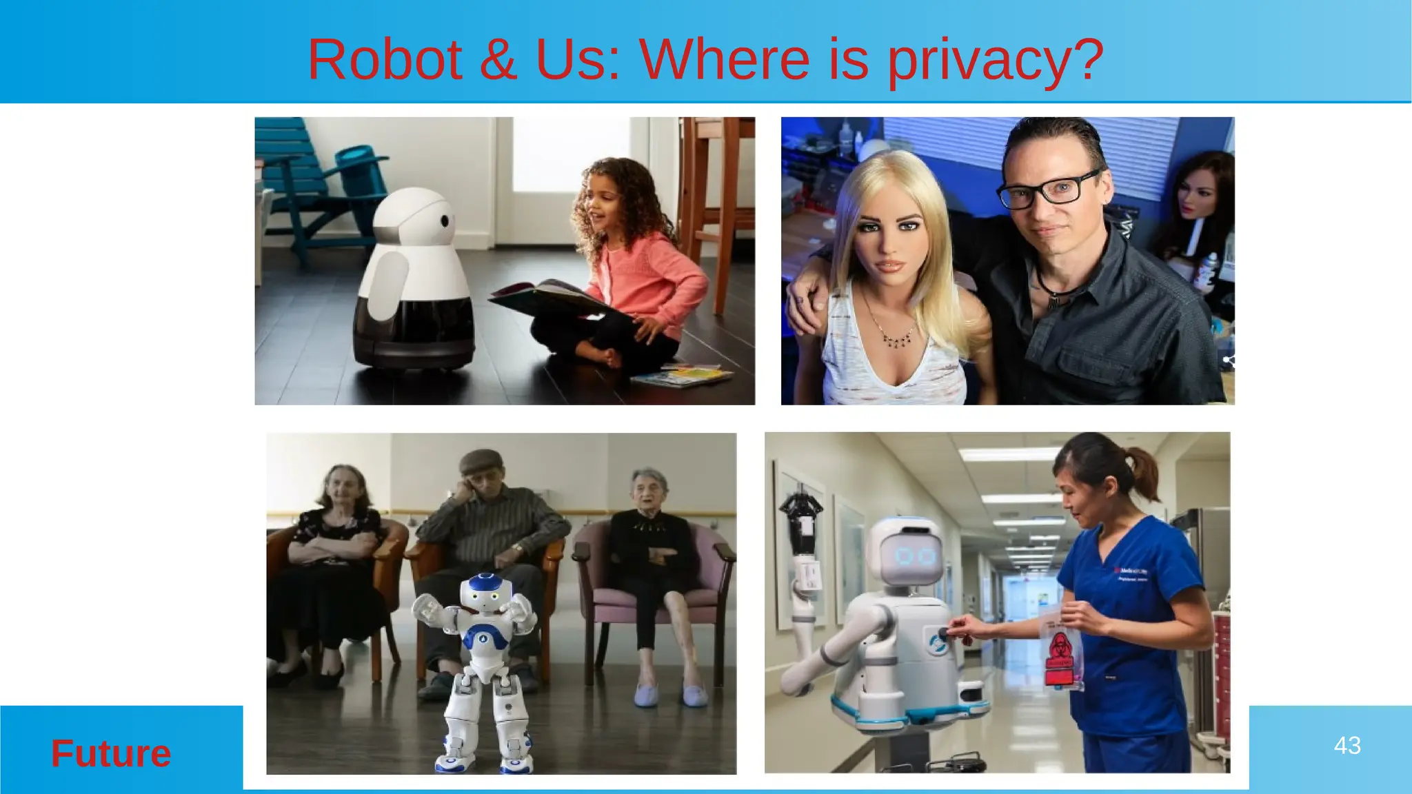 Future 43
Robot & Us: Where is privacy?
 