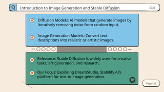 PPT 2: Introduction to Image Generation and Stable Diffusion | PPTX