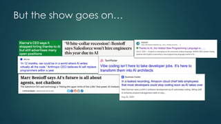 But the show goes on…
 