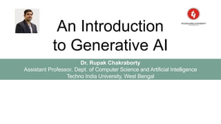 Introduction to Gen AI and its Applications | PPTX