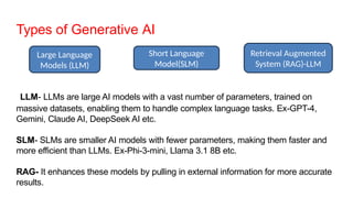 Introduction to Gen AI and its Applications | PPTX