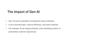 Generative AI - Unleashing the Power of Creativity with Machines | PDF