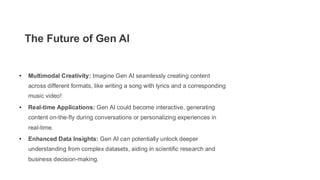 Generative AI - Unleashing the Power of Creativity with Machines | PDF