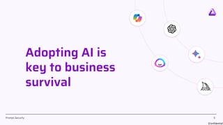 [Confidential]
Prompt.Security
Adopting AI is
key to business
survival
5
5
5
5
 