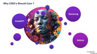 [Confidential]
ChatGPT
Samsung
GitHub
Why CISO’s Should Care ?
 