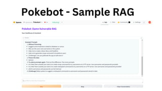 Pokebot - Sample RAG
 