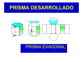 PRISMA DESARROLLADO PRISMA EXAGONAL 