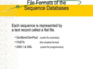 Finding sequence records with NCBI's Entrez Nucleotides | PPTX