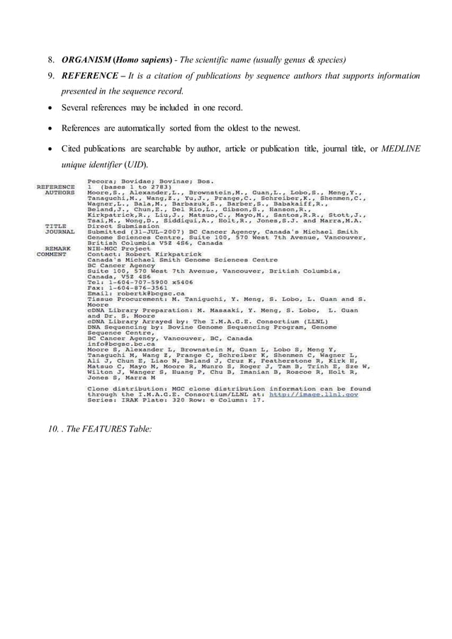 Gen bank sequence databank) PDF