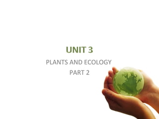 PLANTS AND ECOLOGY  PART 2 