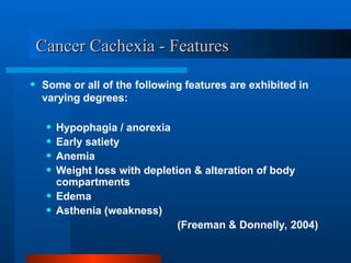 Cachexia Cancer Rabon CANCER CACHEXIA APPROACH, PATHOPHYSIOLOGY | PPT