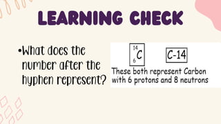 LEARNING CHECK
•What does the
number after the
hyphen represent?
 