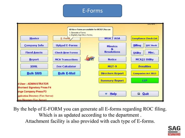 MCA e-Filing Software | PDF