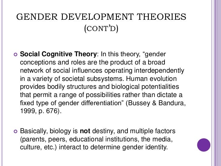 Social Cognitive Theory Of Gender Development 2025 www