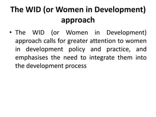 Gender and Development | PPTX