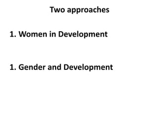 Gender and Development | PPT