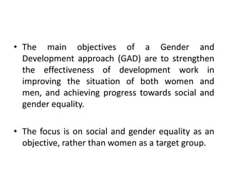 Gender and Development | PPT
