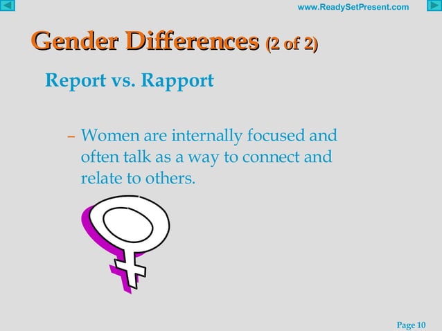 GENDER DIFFERENCES POWERPOINT | PPT