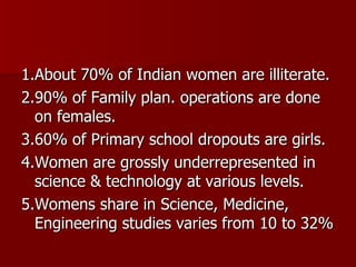 Gender Equality Awareness In Science & Technology | PPT