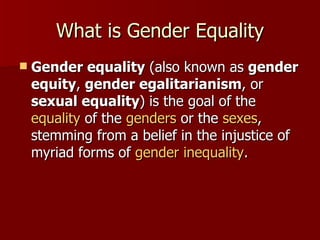 Gender Equality Awareness In Science & Technology | PPT