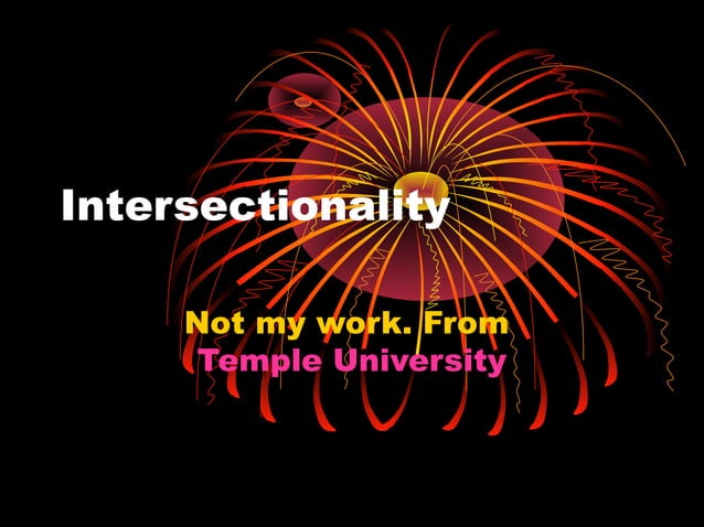 Gender intersectionality collins | PPT | Science