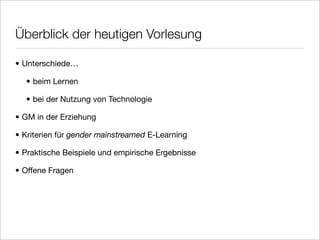 Gender Mainstreaming New Media Literacy E Learning Vechta