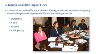 Gender in the participatory market chain approach