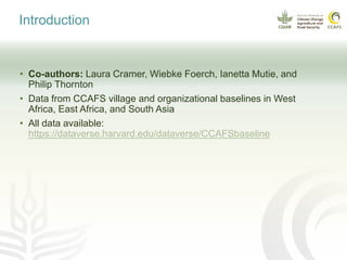 How communities and organizations interact to strengthen adaptive capacity and food security in the face of climate change