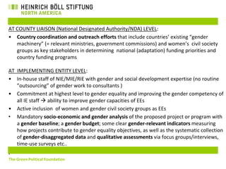 The Gender Dimension of Climate Change and Climate Finance Actions | PDF