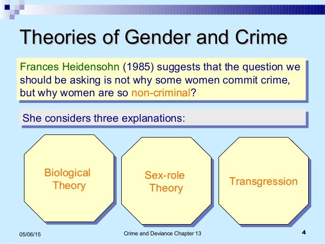 gender and crime essay sociology