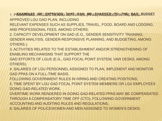 GENDER AND DEVELOPMENT in BARANGAY DEVELOPMENT | PPTX