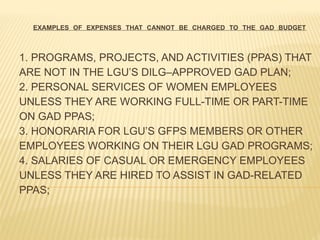 GENDER AND DEVELOPMENT in BARANGAY DEVELOPMENT | PPTX