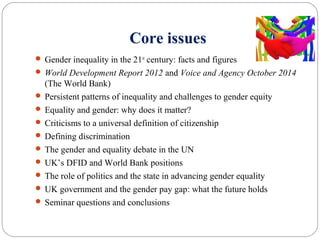 Gender equality | PPT