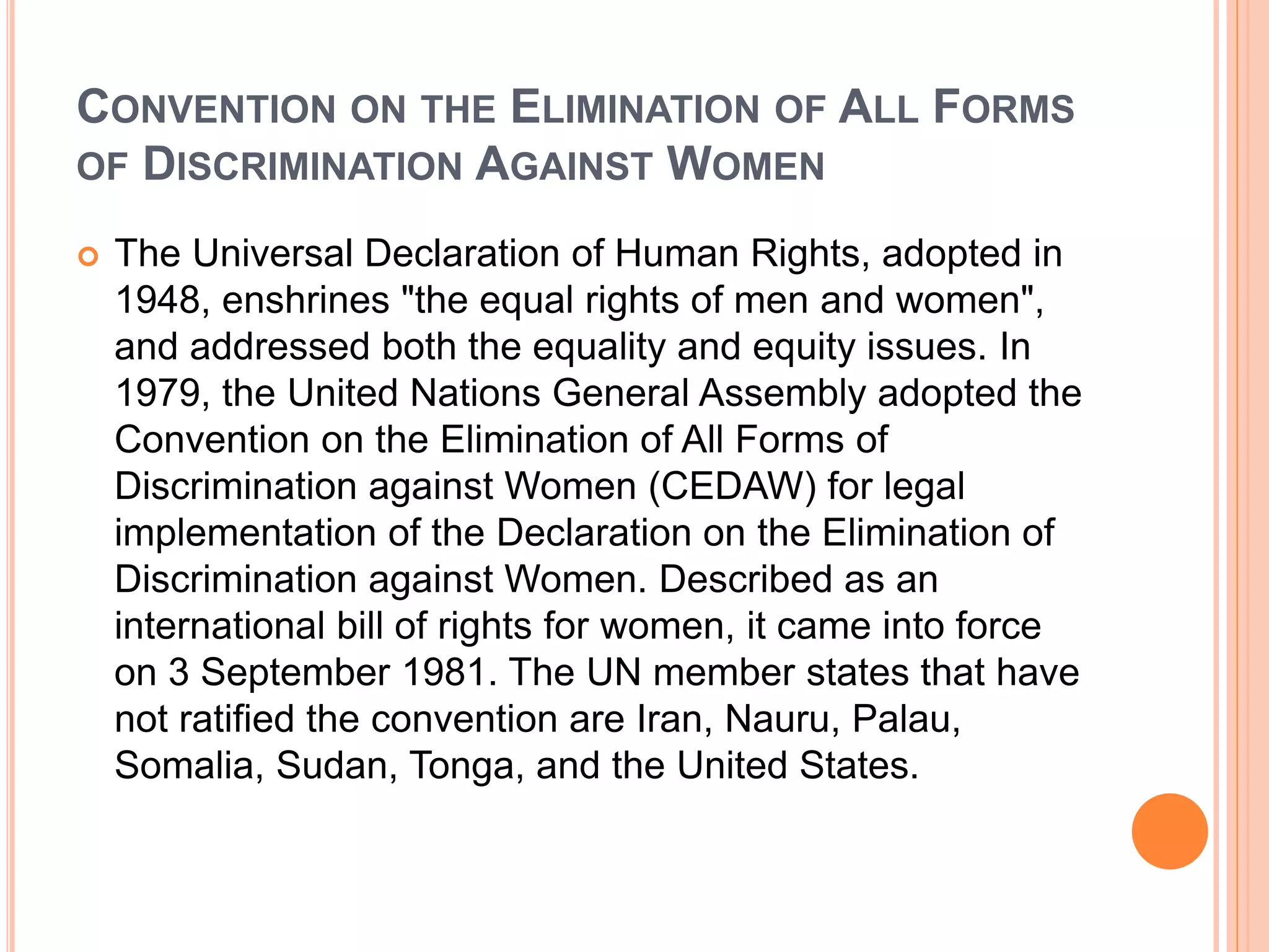 Gender and human rights | PPTX
