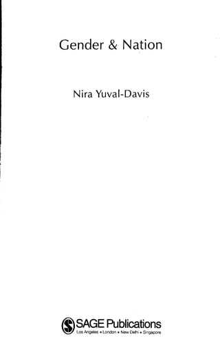 Gender & Nation

Nira Yuval-Davis

 