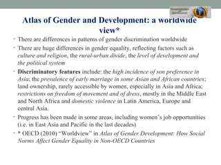 Gender and social development | PPT