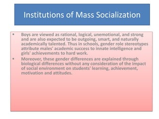 Gender And Socialization