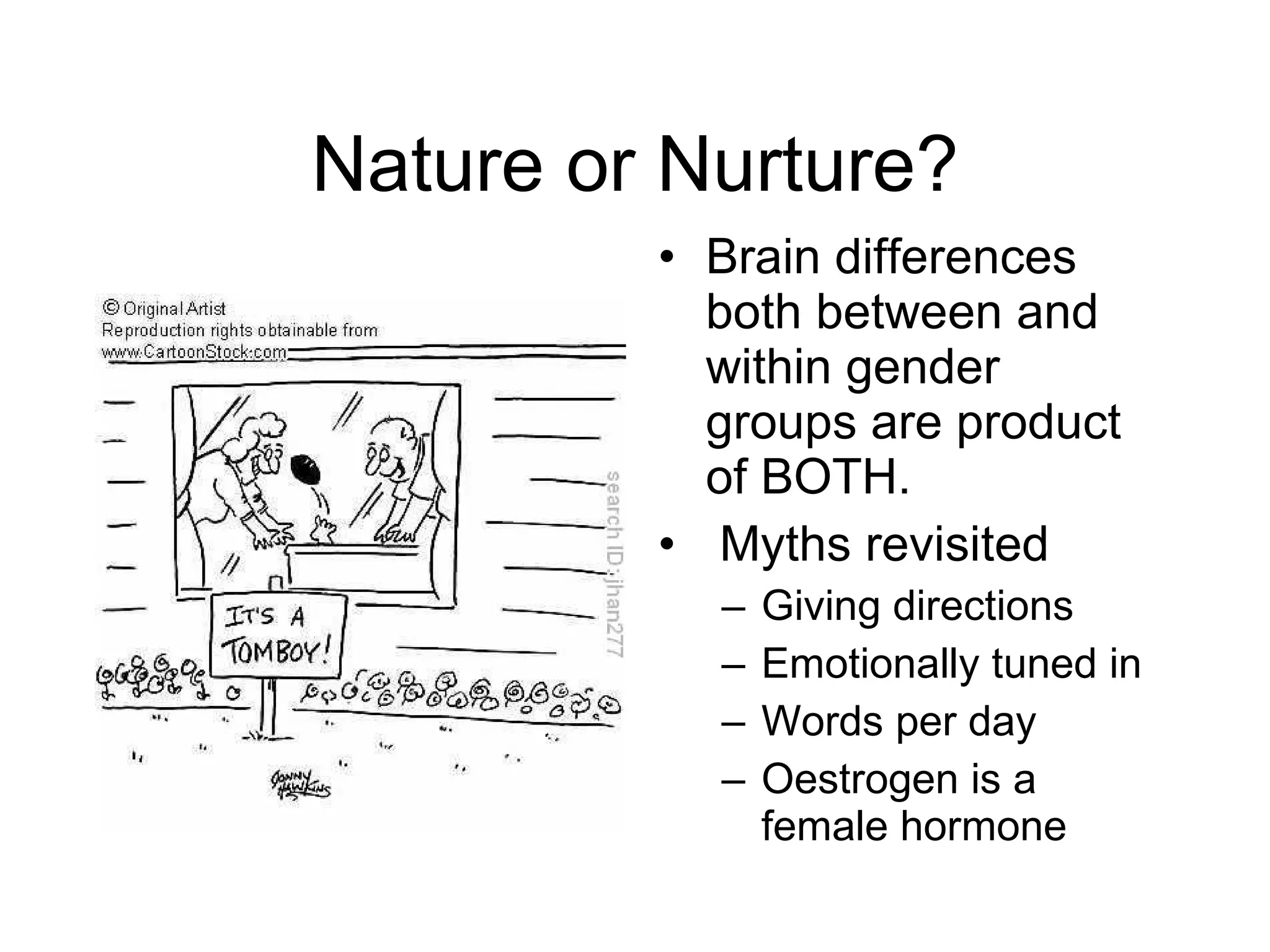 Gender and the brain ppt