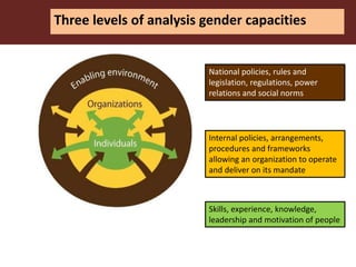 Approaches to strengthen the capacity to integrate gender in agricultural research programs