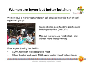 Gender aspects of informal markets