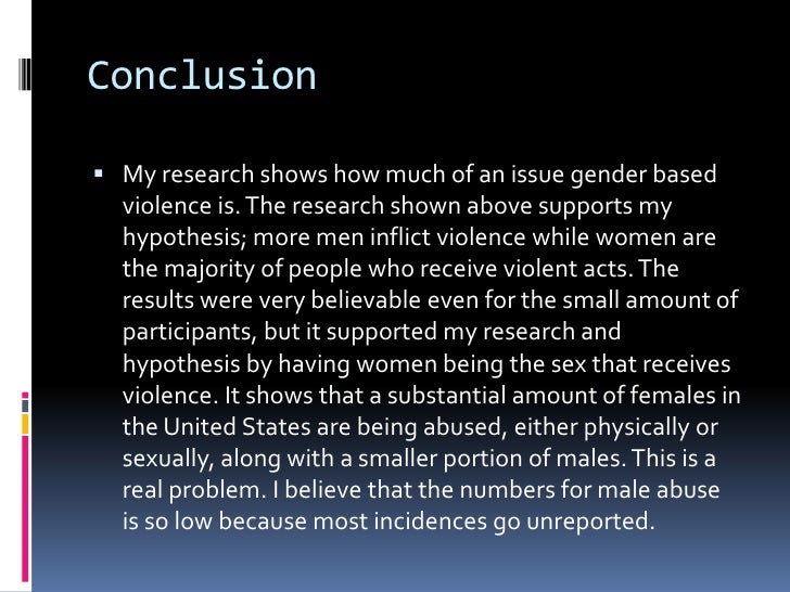 essay on gender violence