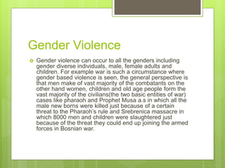 Gender based violence Slide 2