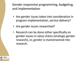 Gender capacity assessment and development in the CGIAR Livestock and Fish Research Program: Focus group discussions