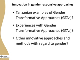 Gender capacity assessment and development in the CGIAR Livestock and Fish Research Program: Focus group discussions