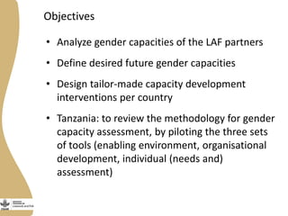 Gender capacity assessment and development in the CGIAR Livestock and Fish Research Program: Focus group discussions